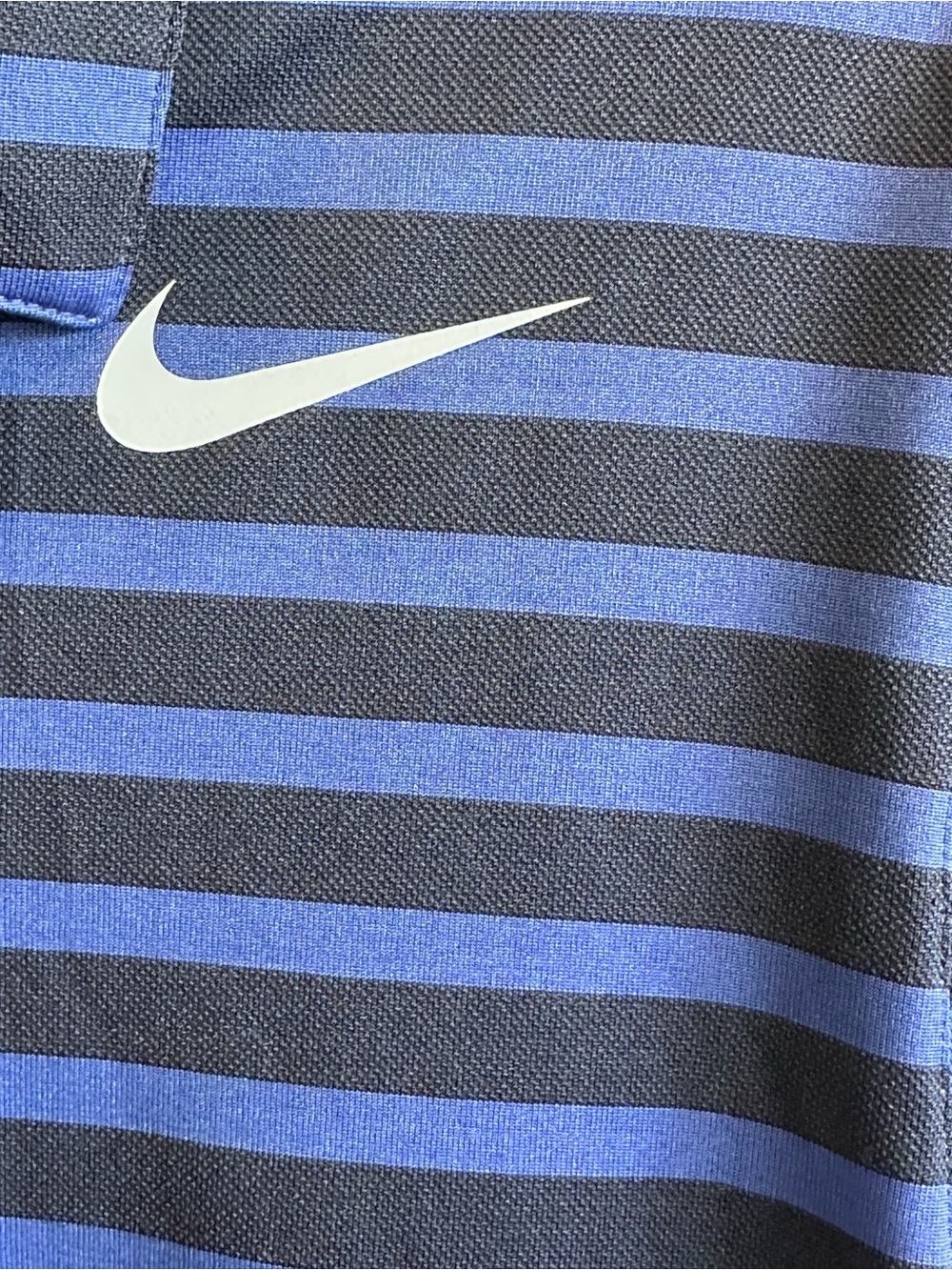Nike Men's Navy & Royal Blue Striped Polo - Picture 3 of 7